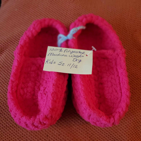 Crochet Slippers Child Sizes