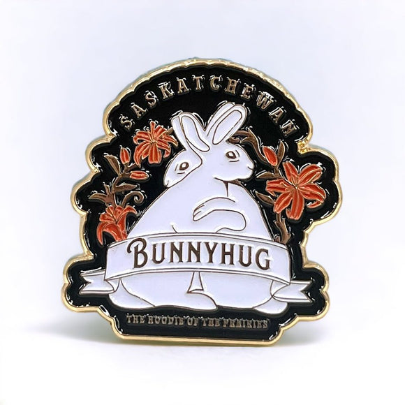 Bunnyhug Enamel Pin