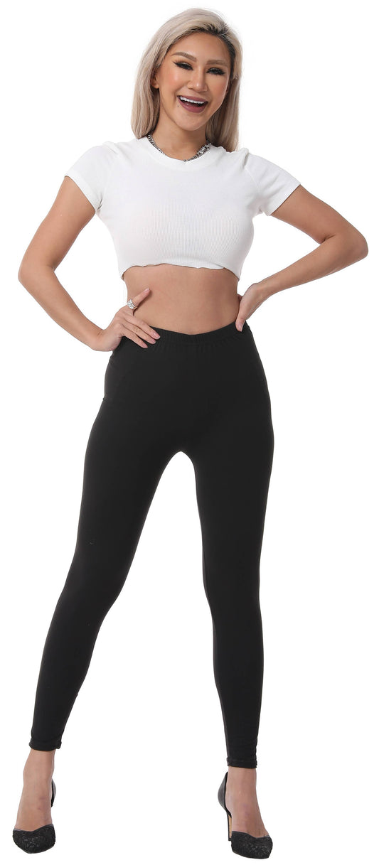 Solid Black Summer legging S-L LGS-BLK