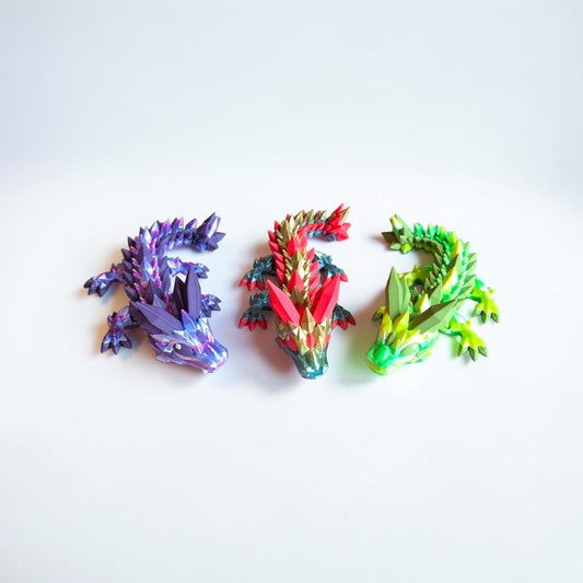 3D Printed Baby Crystal Dragon