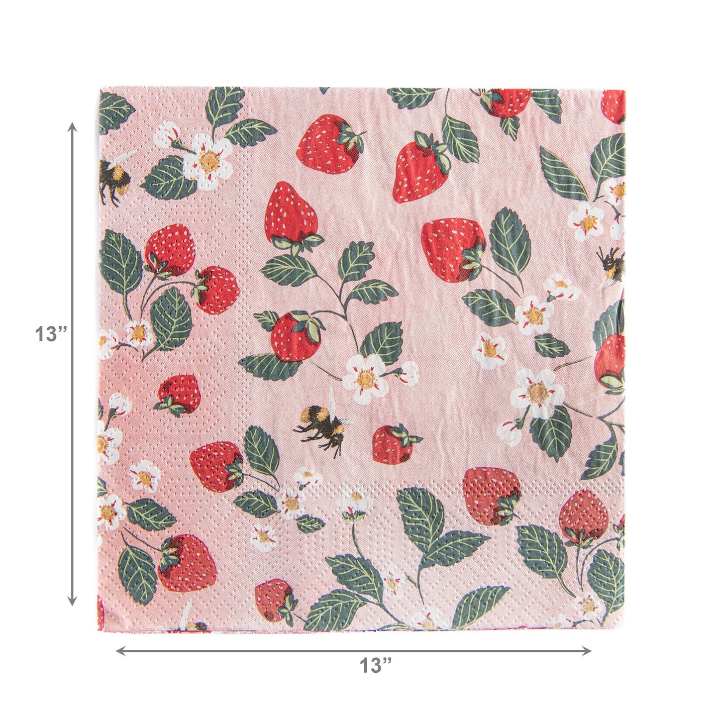 20pk Luncheon 3 Ply Napkin (Strawberry Patch)