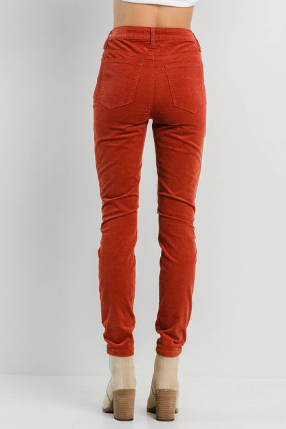 Rust Corduroy Skinny