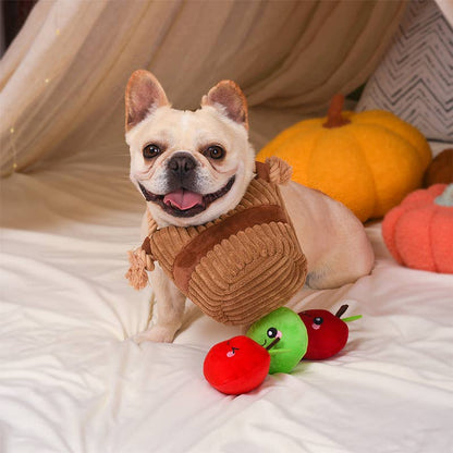 HugSmart Pet - Autumn Tailz  | Apple Basket -Interactive Toy