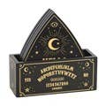 Black and Gold Planchette Coaster Set