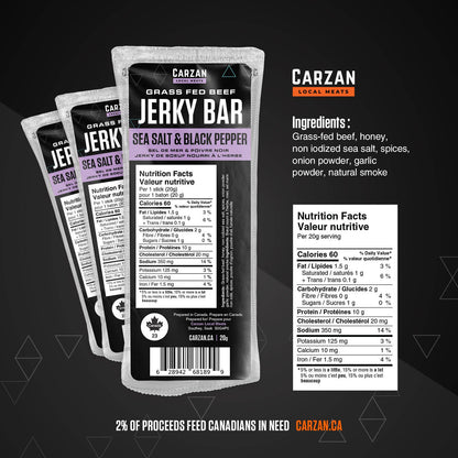 Sea Salt Black Pepper Jerky Bars