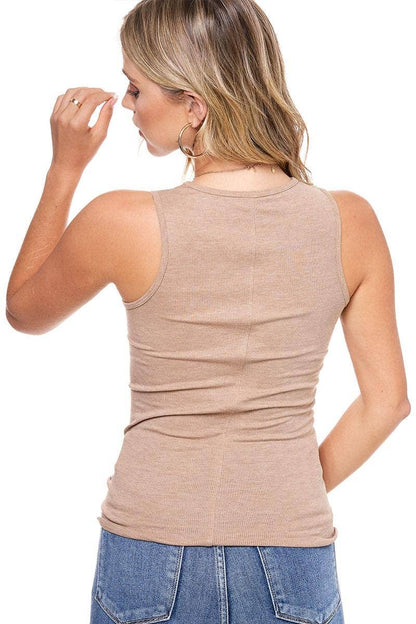 Free Bird Vintage Graphic S/L Ribbed Tank Top