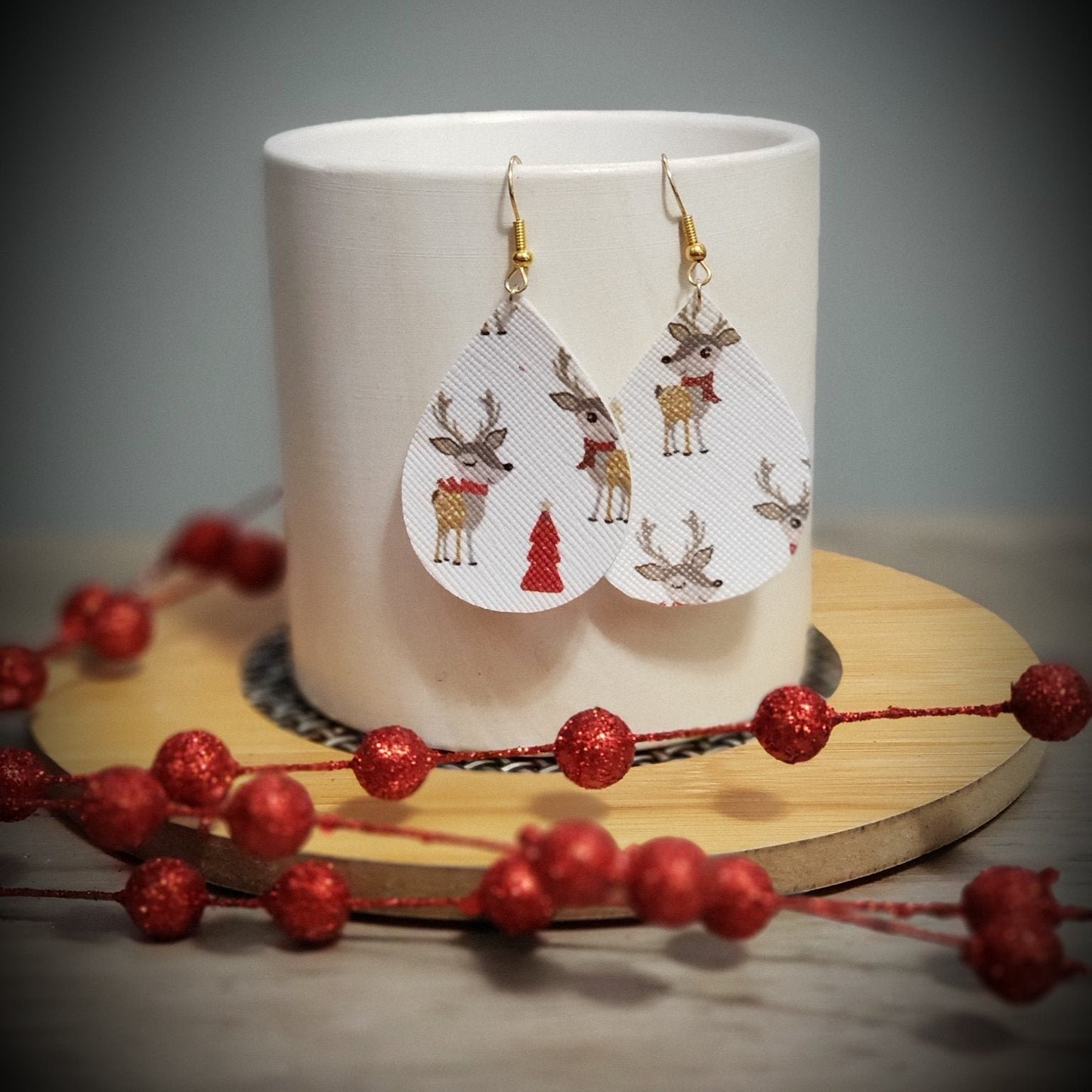 Holiday Tear Drop Earrings - 2