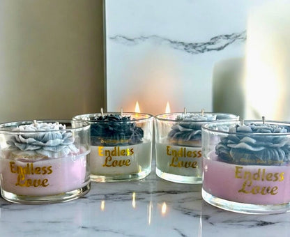 Endless Love Peony Candle