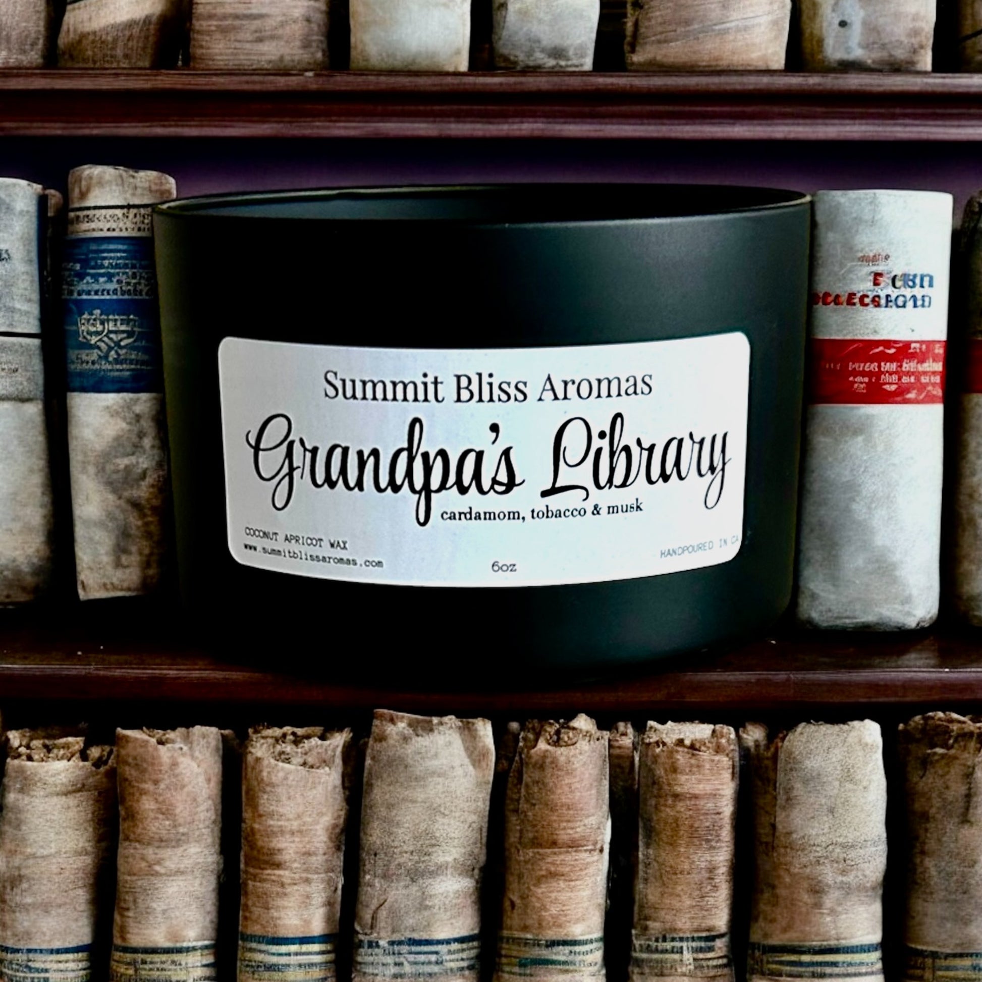 Summit Bliss Aromas - Black Tin Candles - 1