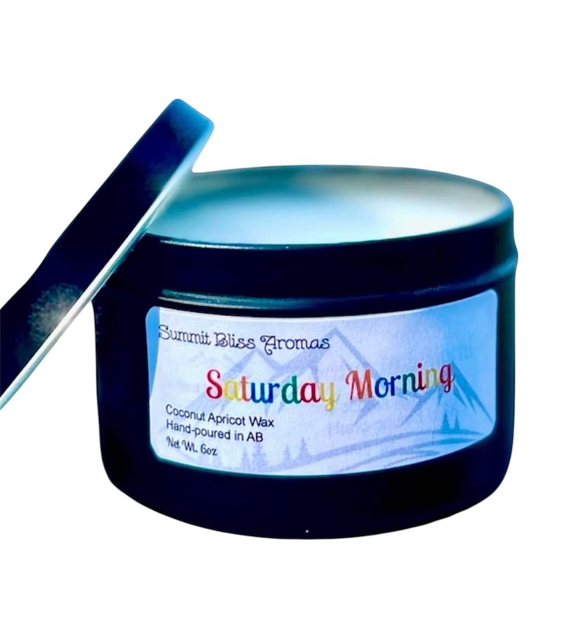 Summit Bliss Aromas - Black Tin Candles - 2