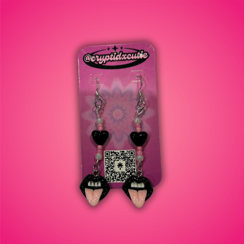 Gothic Lip Earrings