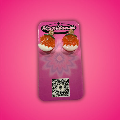 Orange Popsicle Earrings