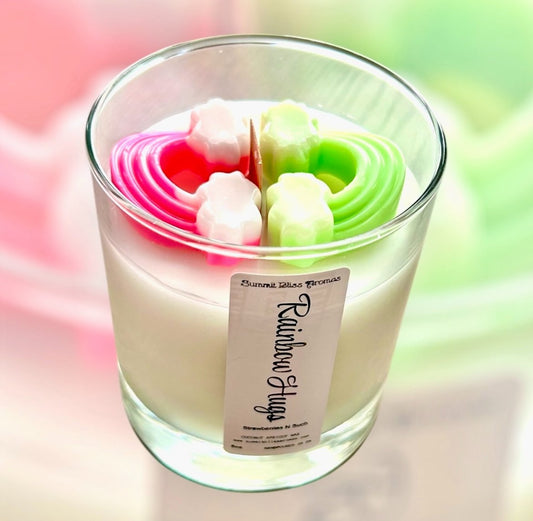 Rainbow Hugs Candle
