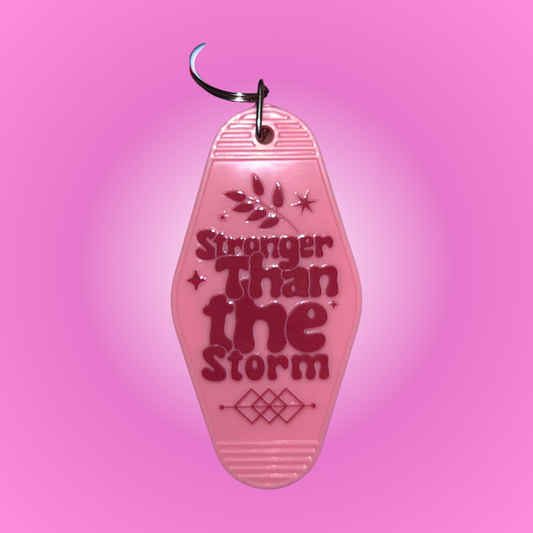 Stronger Motel Keychain