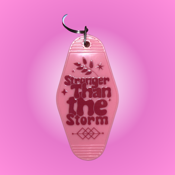 Stronger Motel Keychain