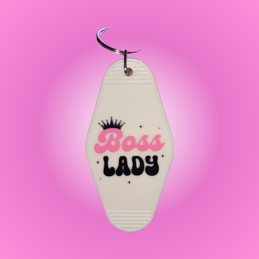 Boss Lady Motel Keychain