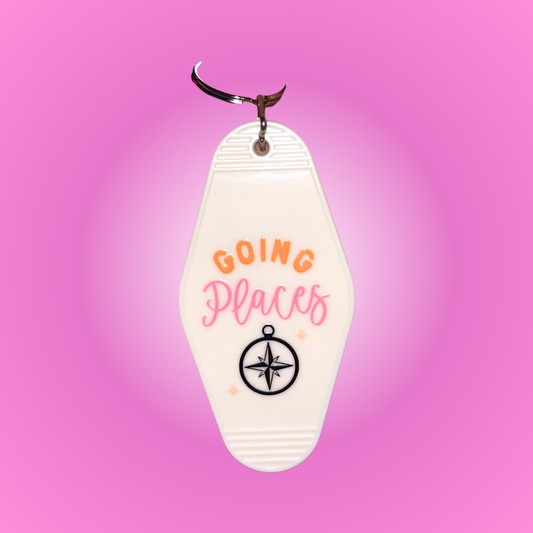 Going Forward Motel Keychain