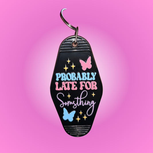 Late Motel Keychain