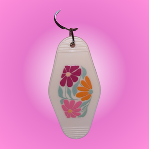 Flower Motel Keychain