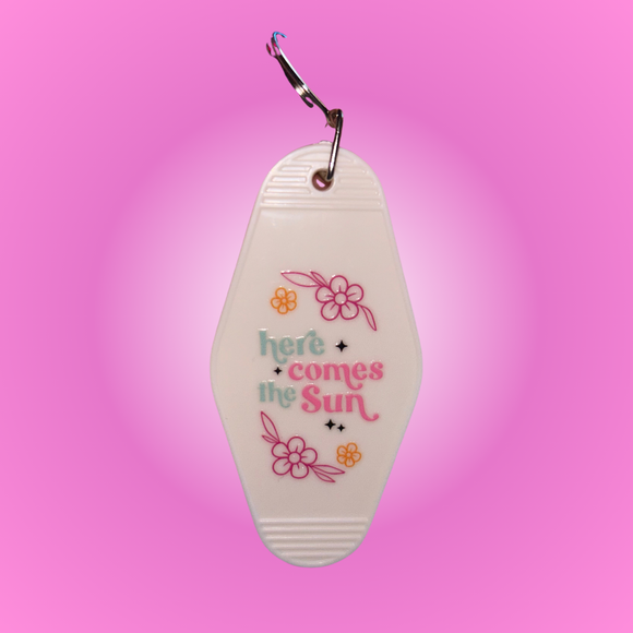 Here Comes The Sun Motel Keychain