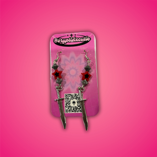 Sword Earrings