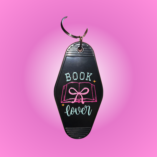 Book Lover Motel Keychain