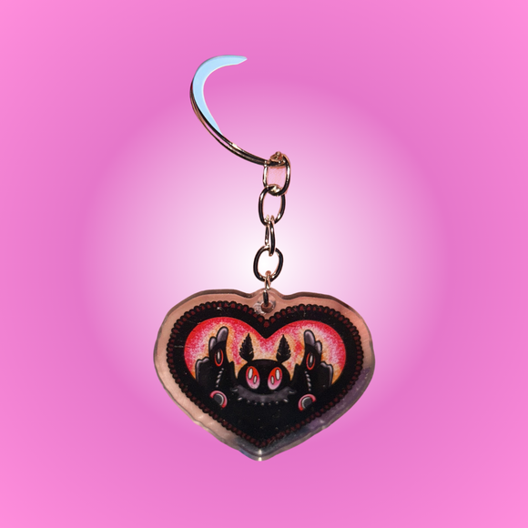 Moth Man Keychain