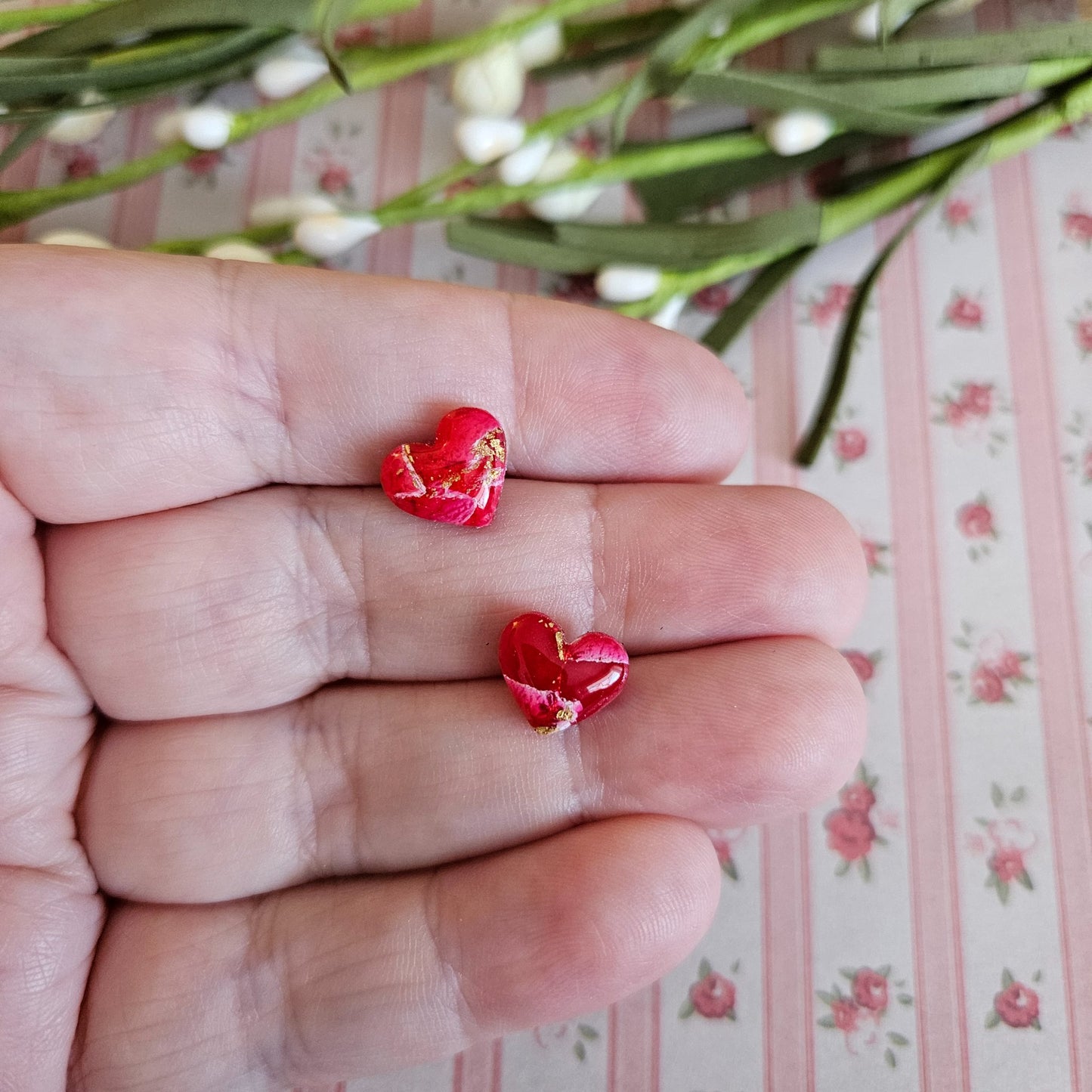 Heart Studs