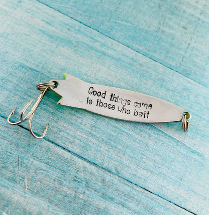 Hand Stamped Fishhooks
