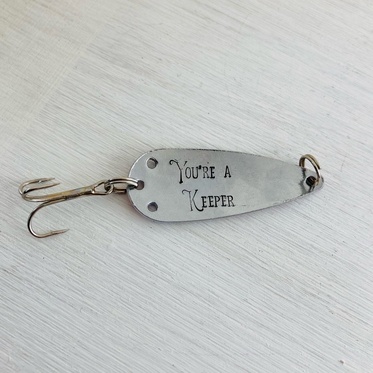 Hand Stamped Fishhooks