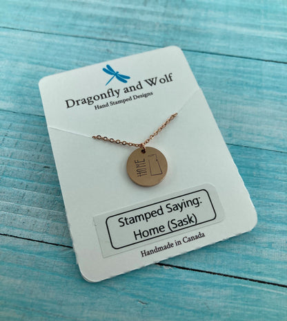 Stainless Steel Hand Stamped Necklaces