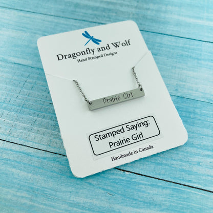 Stainless Steel Hand Stamped Necklaces