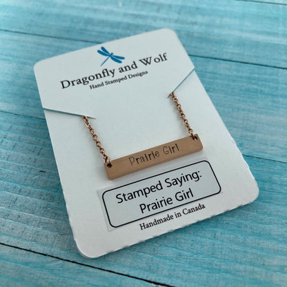 Stainless Steel Hand Stamped Necklaces