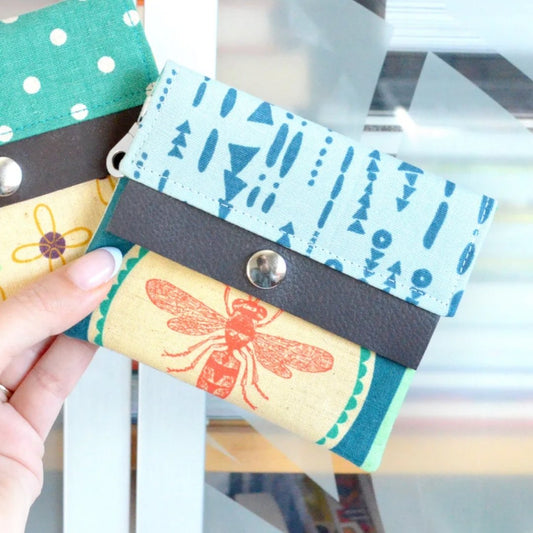 Mini Leather-Snap Wallet