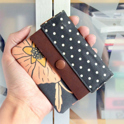 Mini Leather-Snap Wallet