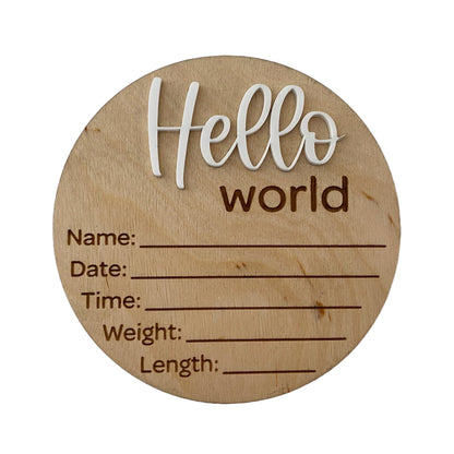 Birth Announcement Sign