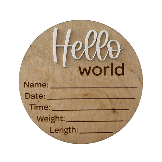 Birth Announcement Sign