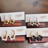 Daisy Resin and Gold Plated Earrings