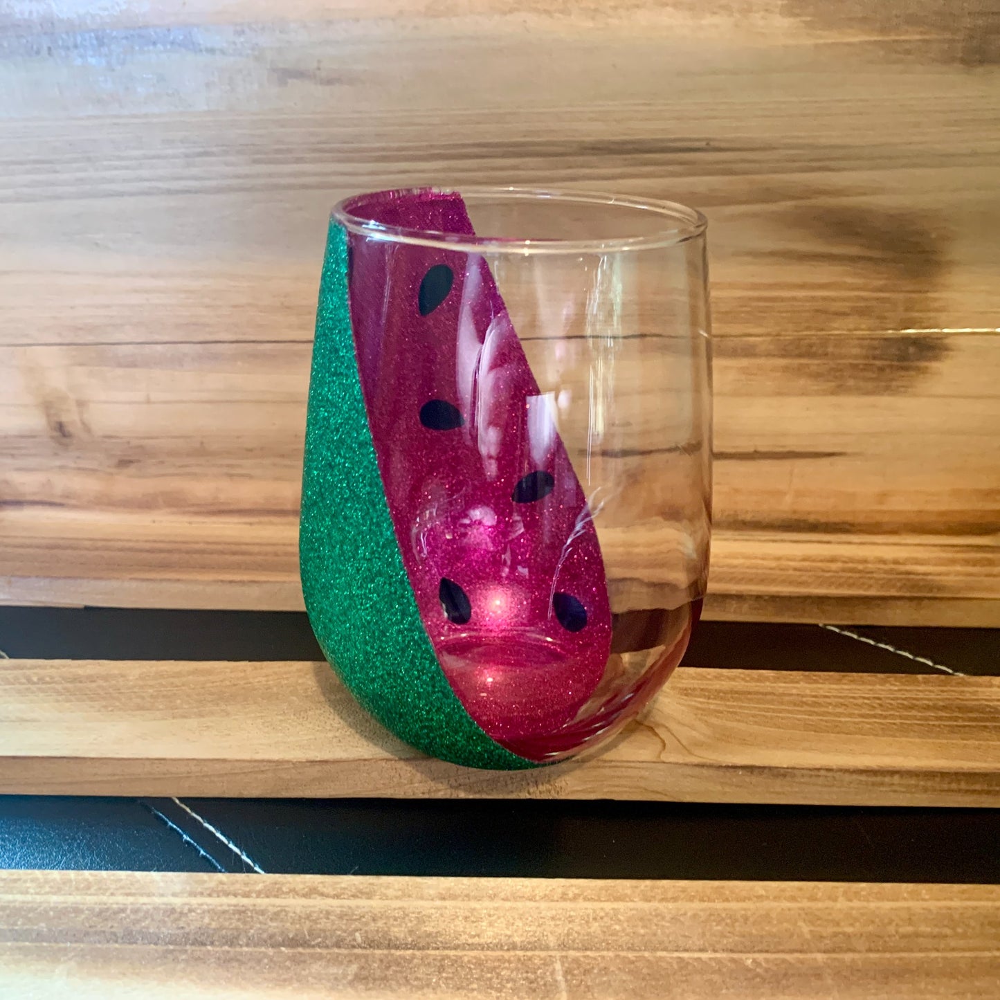 Watermelon Stemless Glass