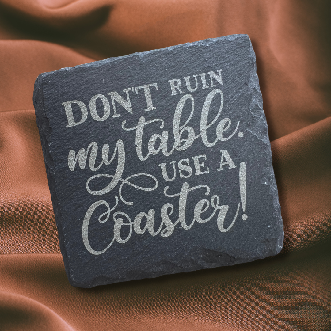 Sarcastic Slate Coaster Set