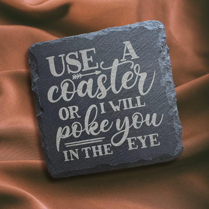 Sarcastic Slate Coaster Set