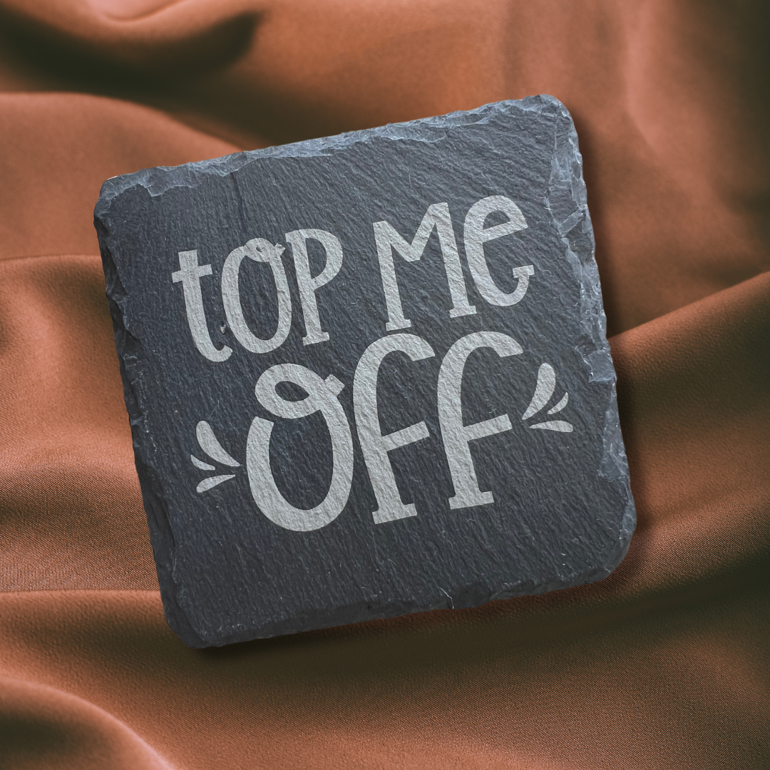 Drink Up! Themed Slate Coaster Set