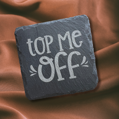 Drink Up! Themed Slate Coaster Set