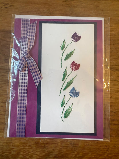 Slow Stitched (hand stitched) Greeting Cards
