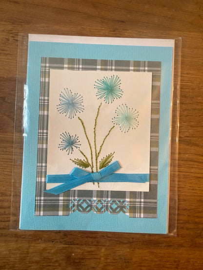 Slow Stitched (hand stitched) Greeting Cards
