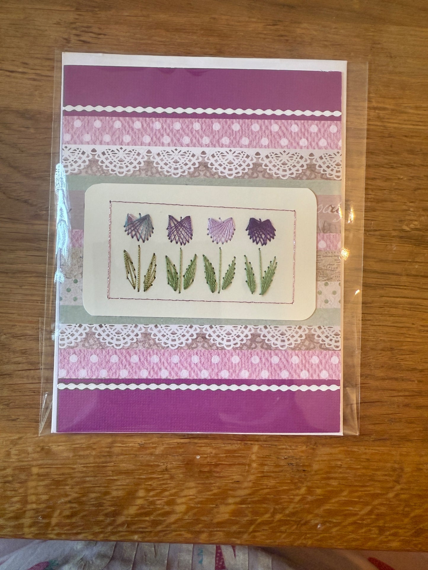 Slow Stitched (hand stitched) Greeting Cards
