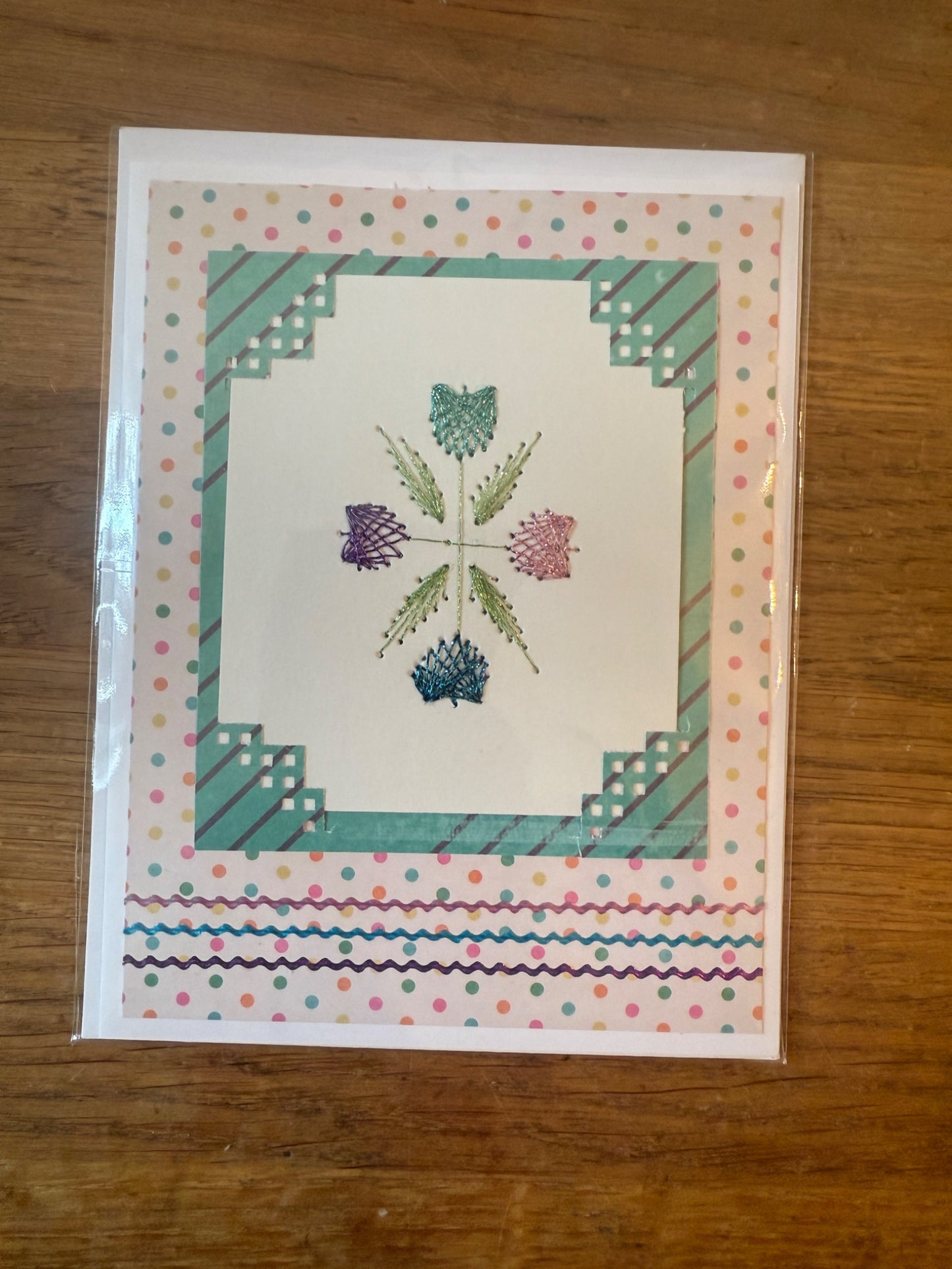 Slow Stitched (hand stitched) Greeting Cards