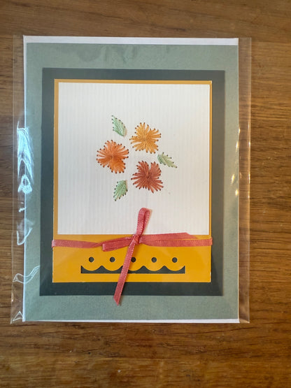 Slow Stitched (hand stitched) Greeting Cards