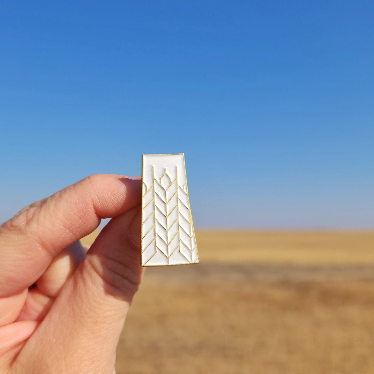 Saskatchewan Patchwork (Gold) | Enamel Pin