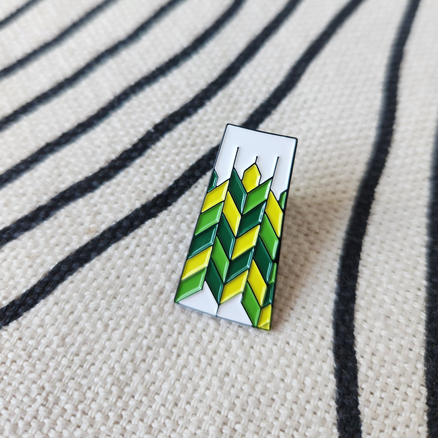 Saskatchewan Patchwork (Green) | Enamel Pin